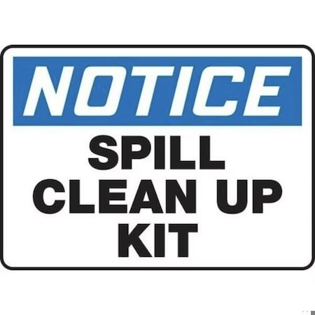 Accuform Spill Clean Up Kit, Dura-Plastic, 10 in x 10 in, Mounting Holes MCHL807XT